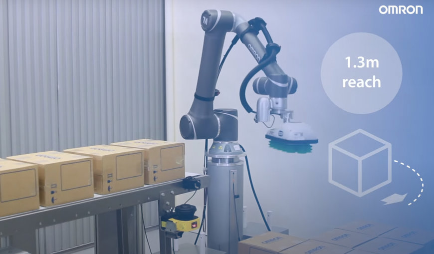 OMRON PRESENTA SU NUEVA SOLUCIÓN DE PALETIZACIÓN CON COBOT